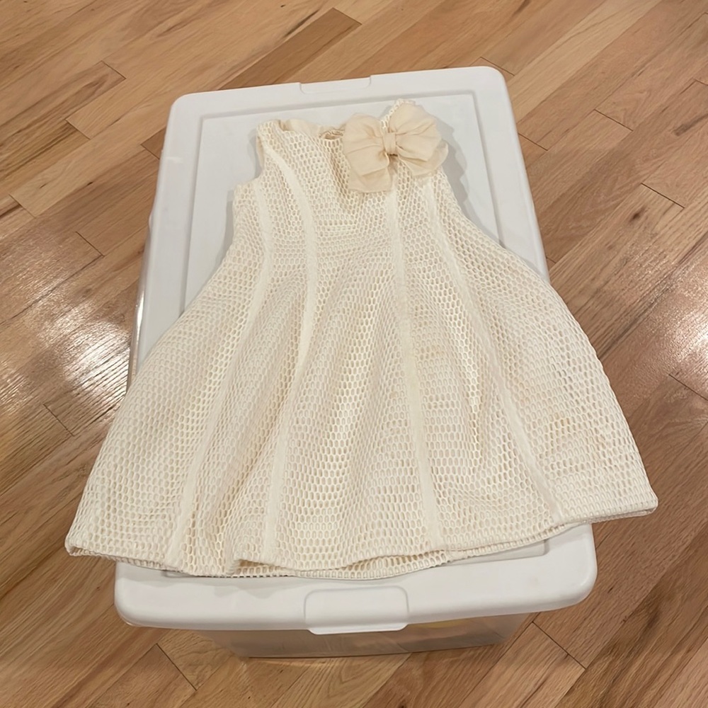 Cream colored formal dress